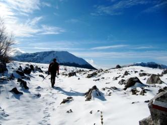 Trekking sul Pollino con la neve