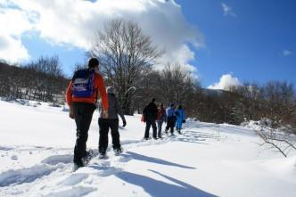 Ciaspolata sul Pollino innevato