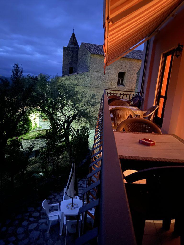 Terrazzino della Locanda di sera